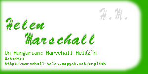 helen marschall business card